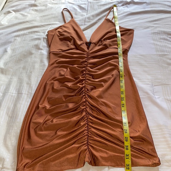 NWT Satin Mini Dress - Large - Picture 3 of 5